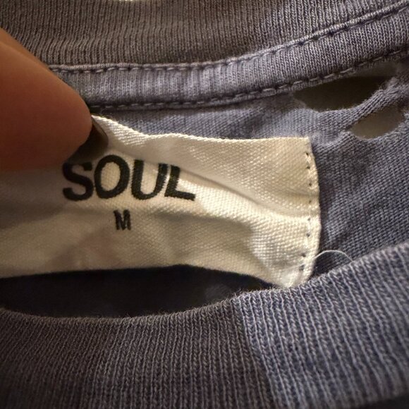 SoulCycle Renee Tank | Stonewash Distressed NWOT | Size M | White Stacked Logo - Picture 7 of 7